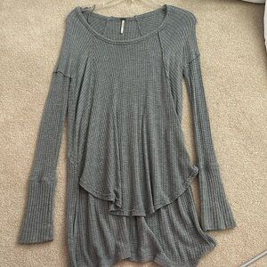 Free People Grey Top